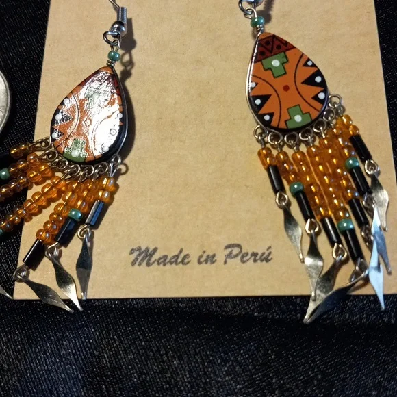 Colors of the Southwest Beaded Earrings - Picture 4 of 4